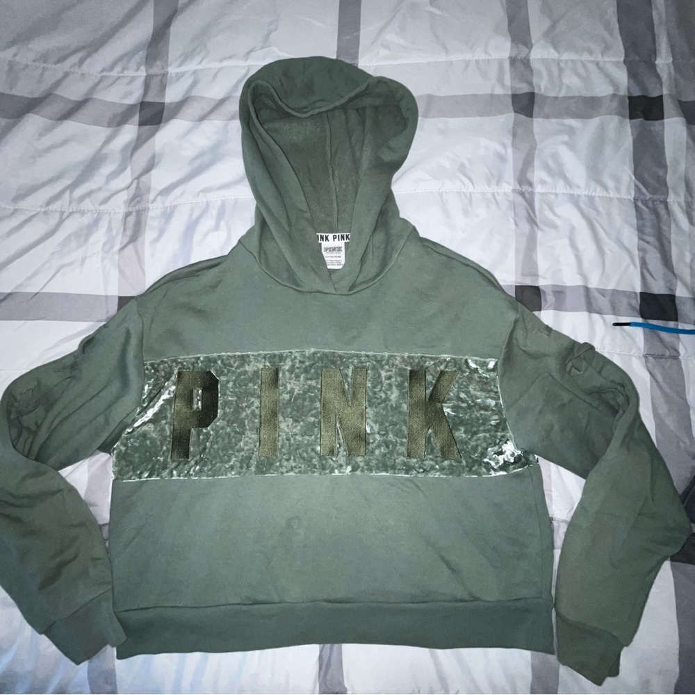 PINK cropped hoodie